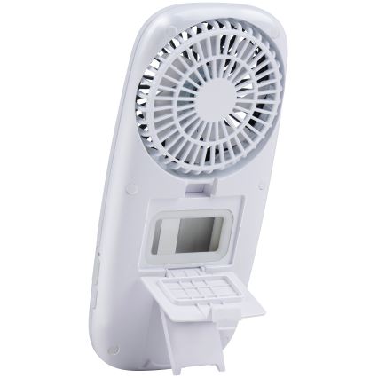 LED RGB Επαναφορτιζόμενος φορητός ανεμιστήρας τσέπης με εφέ ομίχλης 3,7V 1200 mAh