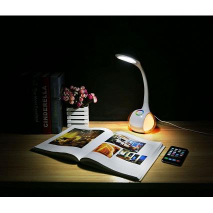 LED RGB Με Dimmer stolní  lampa LED/7W/230V λευκό