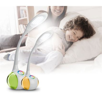 LED RGB Με Dimmer stolní  lampa LED/7W/230V λευκό