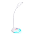 LED RGB Επιτραπέζιο φωτιστικό με ρυθμιζόμενη ένταση, επαναφορτιζόμενο LED/5W/5V 1800 mAh