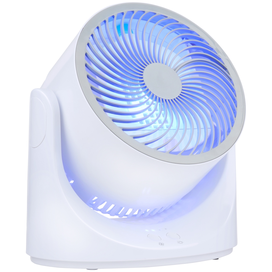 LED RGB Επιτραπέζιος ανεμιστήρας με εφέ ομίχλης 5V