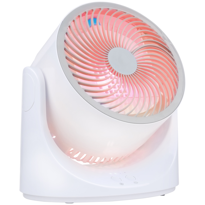 LED RGB Επιτραπέζιος ανεμιστήρας με εφέ ομίχλης 5V