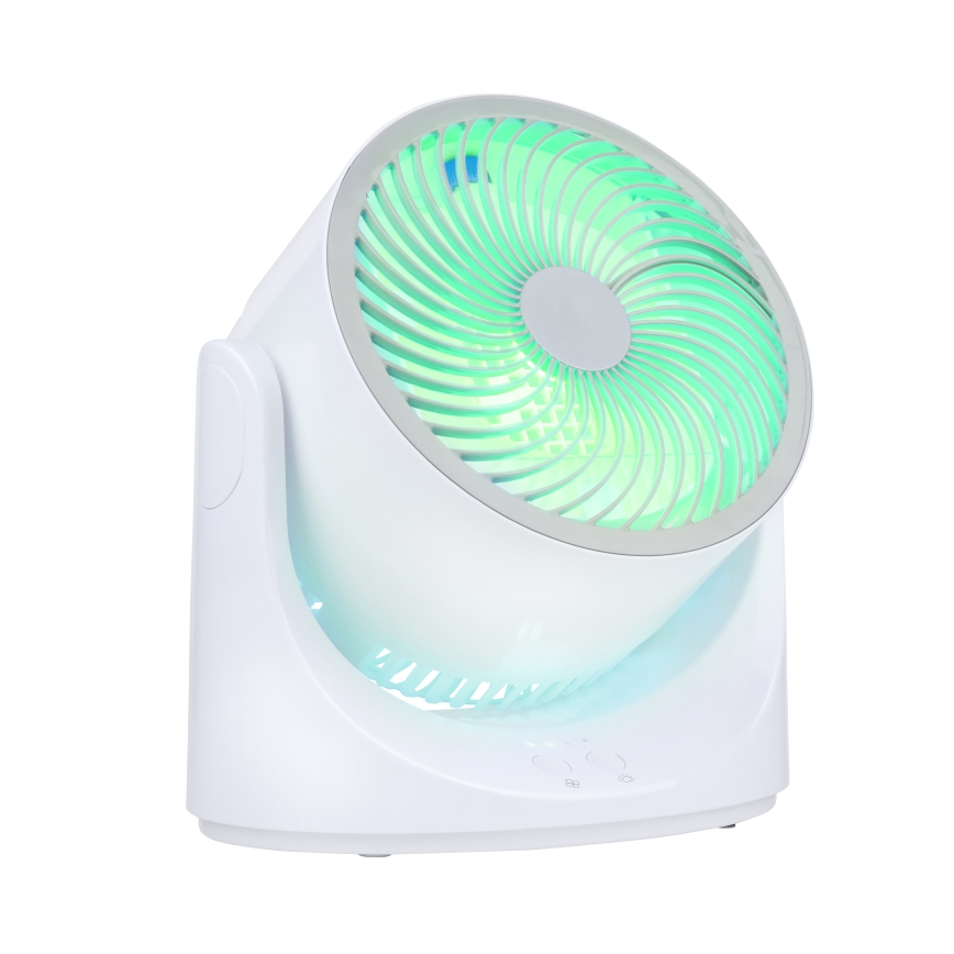 LED RGB Επιτραπέζιος ανεμιστήρας με εφέ ομίχλης 5V