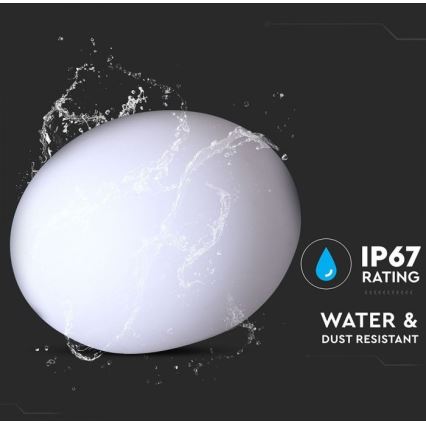 LED RGB Ρυθμιζόμενος εξωτερικός φωτισμός LED/1W/5V 1000 mAh 20cm IP67 + τηλεχειριστήριο