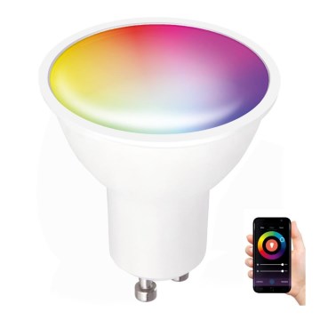 LED RGB Έξυπνη ρυθμιζόμενη λάμπα GU10/5W/230V 2700-6500K Wi-Fi Tuya