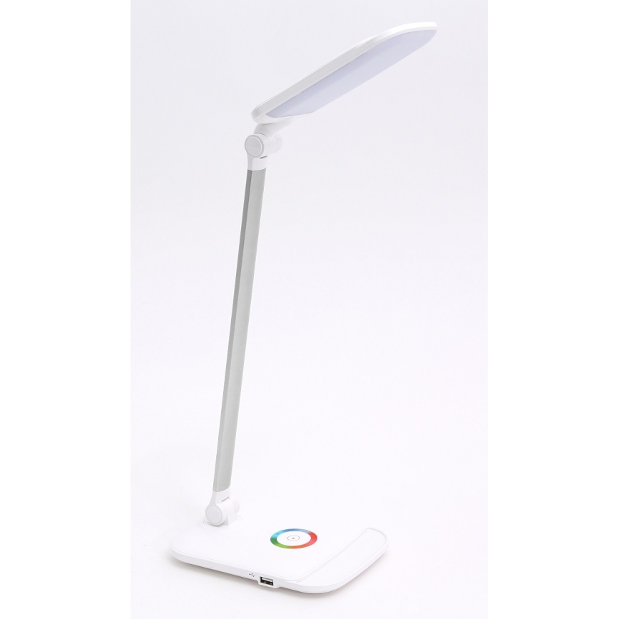LED RGB Επιτραπέζια λάμπα αφής με dimmer LED/18W/230V + USB