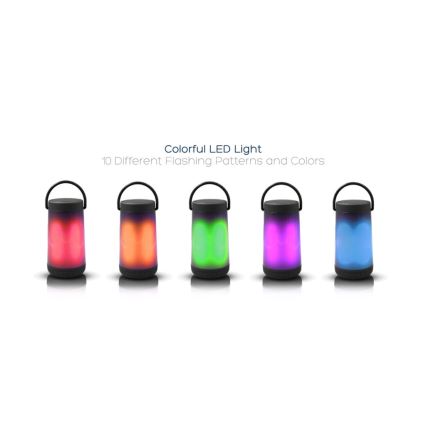 LED RGB Επιτραπέζια λάμπα με ηχείο bluetooth 5W/3,7V 2000 mAh