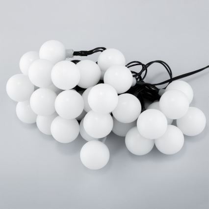 LED RGB Ηλιακά λαμπάκια PARTY 30xLED/1,2V 400 mAh 3,9 m IP44