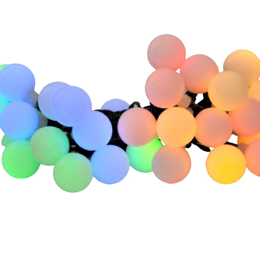 LED RGB Ηλιακά λαμπάκια PARTY 30xLED/1,2V 400 mAh 3,9 m IP44