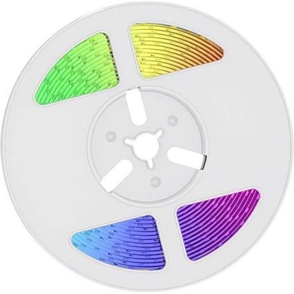 LED RGB Ηλιακή ταινία ντιμαριζόμενη  LED/1,2W/3,7V IP67 5m + τηλεχειριστήριο