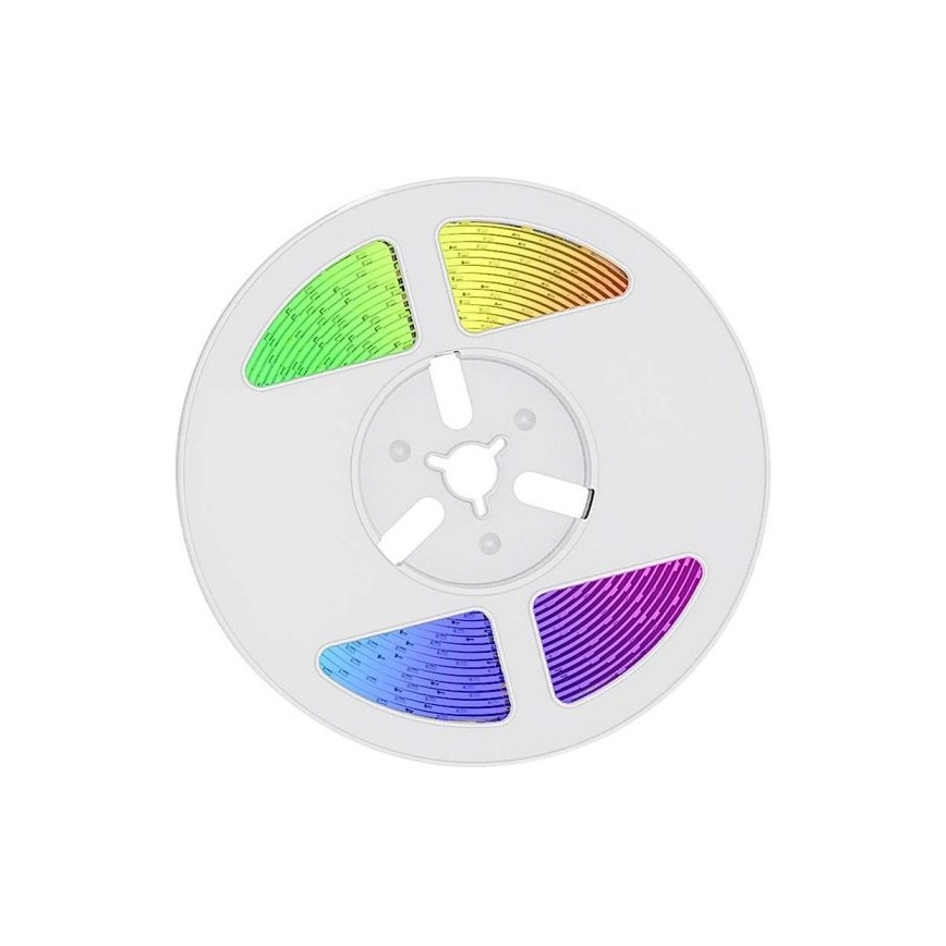 LED RGB Ηλιακή ταινία ντιμαριζόμενη  LED/1,2W/3,7V IP67 5m + τηλεχειριστήριο