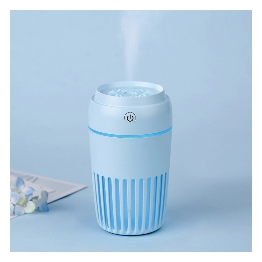LED RGB Υγραντήρας 300 ml LED/2W/5V μπλε
