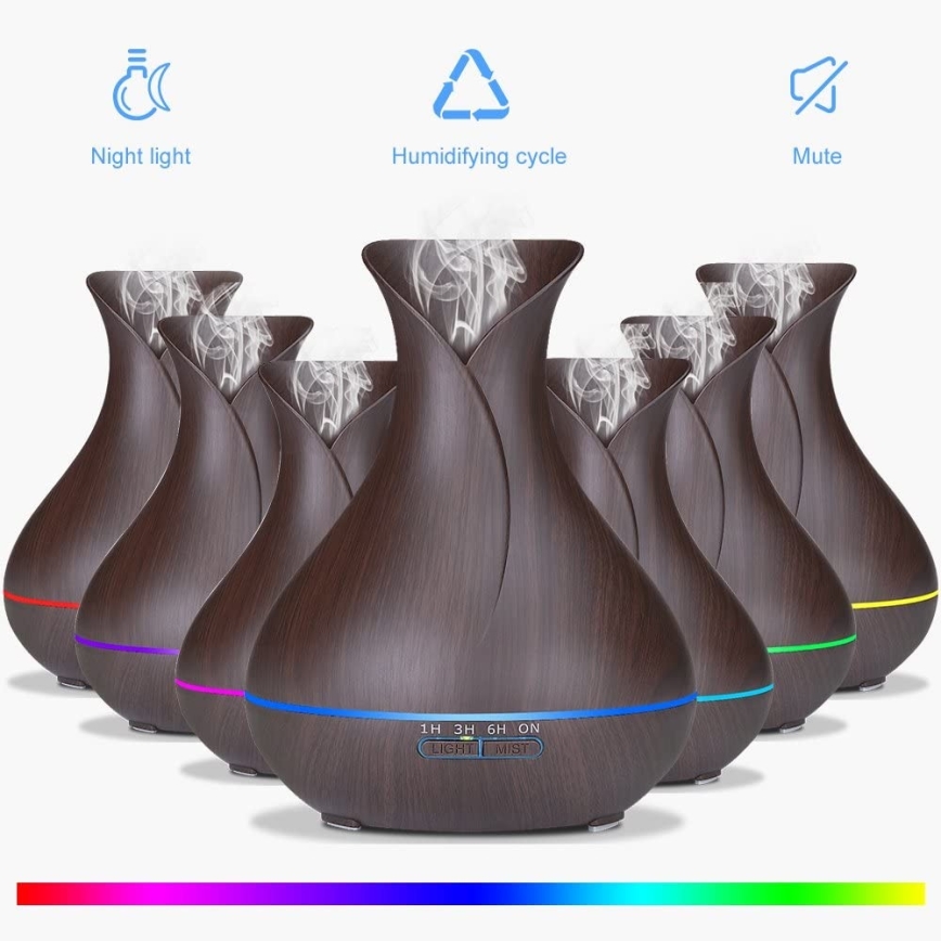 LED RGB Υγραντήρας και Ιονιστής Αέρα 400 ml