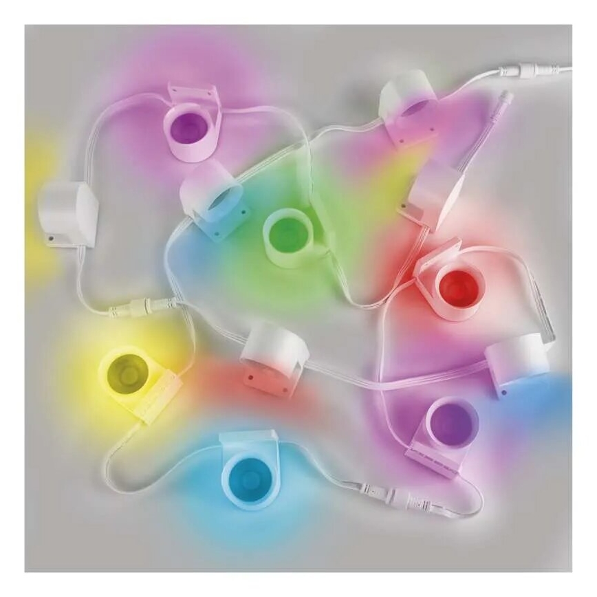 LED RGBIC+CCT Διακοσμητικά λαμπάκια με προβολείς GoSmart 12xLED/7W/230V 255 cm Wi-Fi Tuya