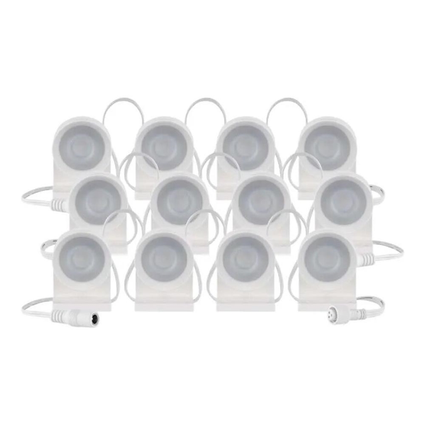LED RGBIC+CCT Διακοσμητικά λαμπάκια με προβολείς GoSmart 12xLED/7W/230V 255 cm Wi-Fi Tuya