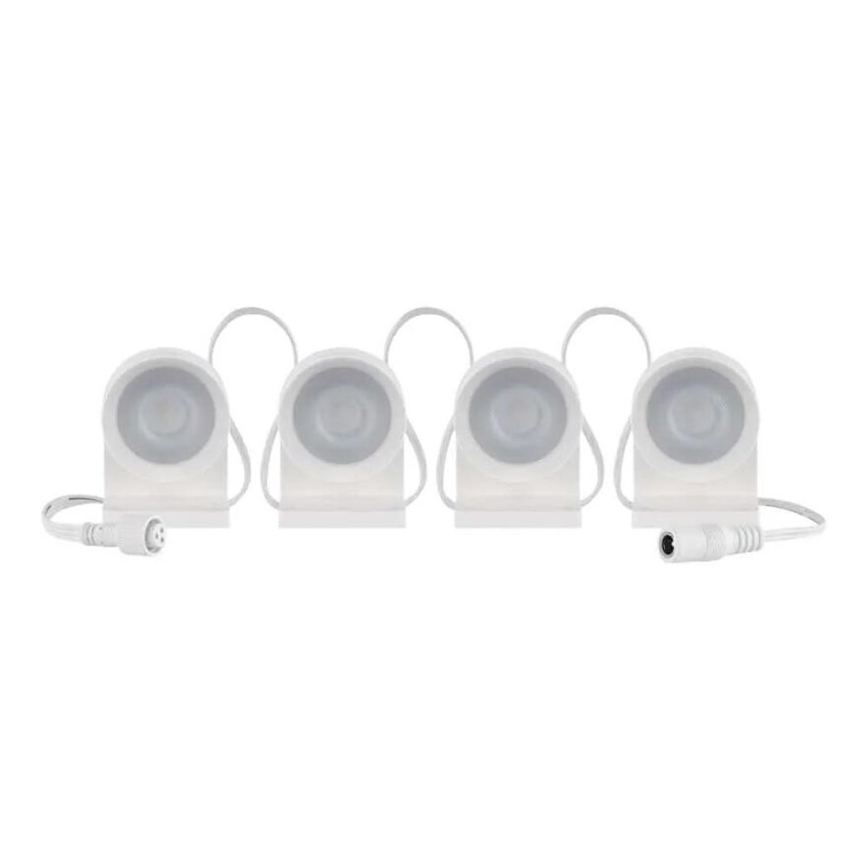 LED RGBIC+CCT Διακοσμητικά λαμπάκια με προβολείς GoSmart - επέκταση 4xLED/7W/230V 85 cm Wi-Fi Tuya