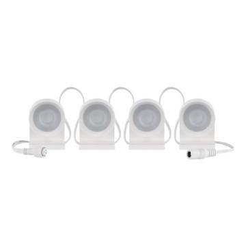 LED RGBIC+CCT Διακοσμητική αλυσίδα με σημειακό φωτισμό GoSmart - επέκταση 4xLED/7W/230V 85 εκ. Wi-Fi Tuya