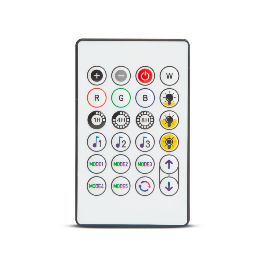 LED RGBIC ρυθμιζόμενη ηλιακή γιρλάντα 15xLED/1,3W/3,7/5V 2200 mAh 8 m IP65 μαύρη + τηλεχειριστήριο