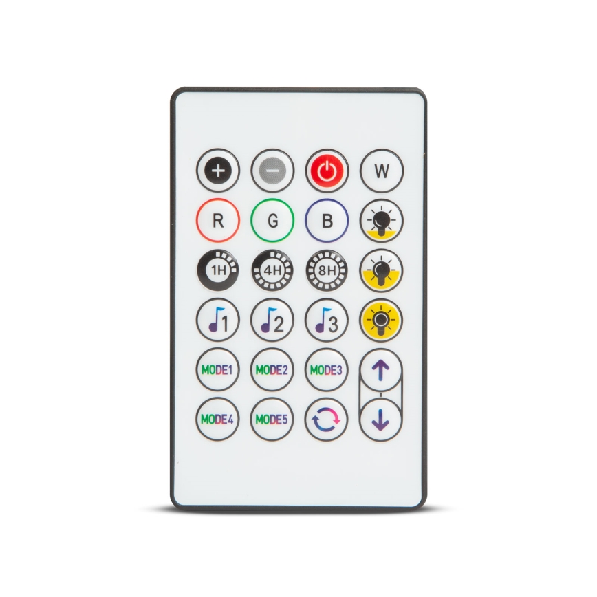 LED RGBIC ρυθμιζόμενη ηλιακή γιρλάντα 30xLED/1,3W/3,7/5V 2200 mAh 14,37 m IP65 μαύρη + τηλεχειριστήριο