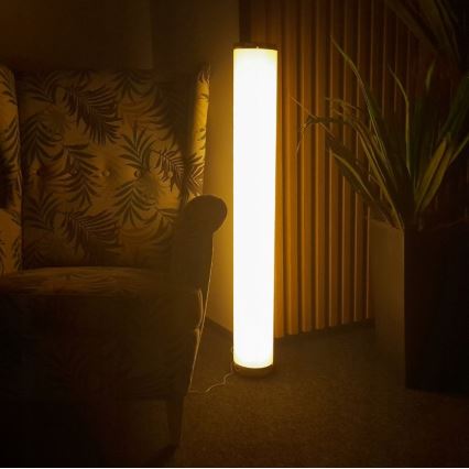 LED RGBW Ρυθμιζόμενο δαπέδου φωτιστικό STELLA LED/12W/230V + τηλεχειριστήριο