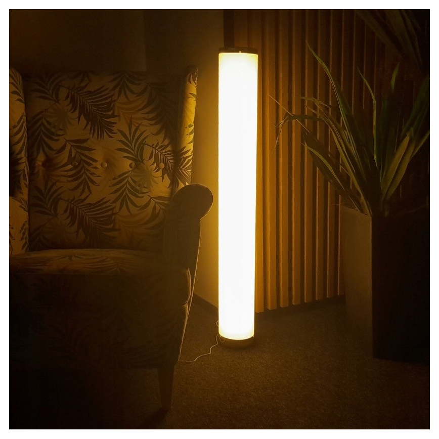 LED RGBW Ρυθμιζόμενο δαπέδου φωτιστικό STELLA LED/12W/230V + τηλεχειριστήριο