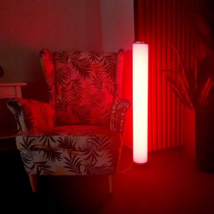 LED RGBW Ρυθμιζόμενο δαπέδου φωτιστικό STELLA LED/12W/230V + τηλεχειριστήριο