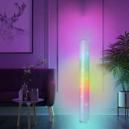 LED RGBW Ρυθμιζόμενο επιδαπέδιο φωτιστικό LED/12W/230V + τηλεχειριστήριο