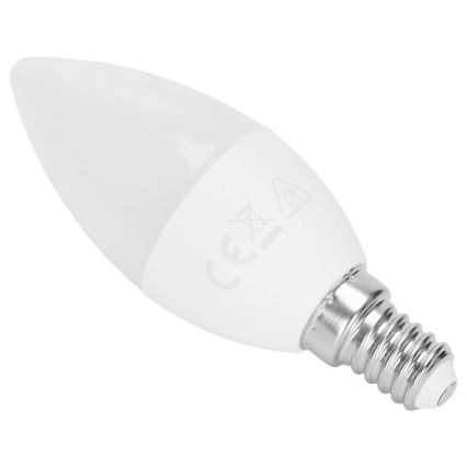 LED RGBW Λάμπα C37 E14/4,8W/230V 3000K + τηλεχειριστήριο - Aigostar
