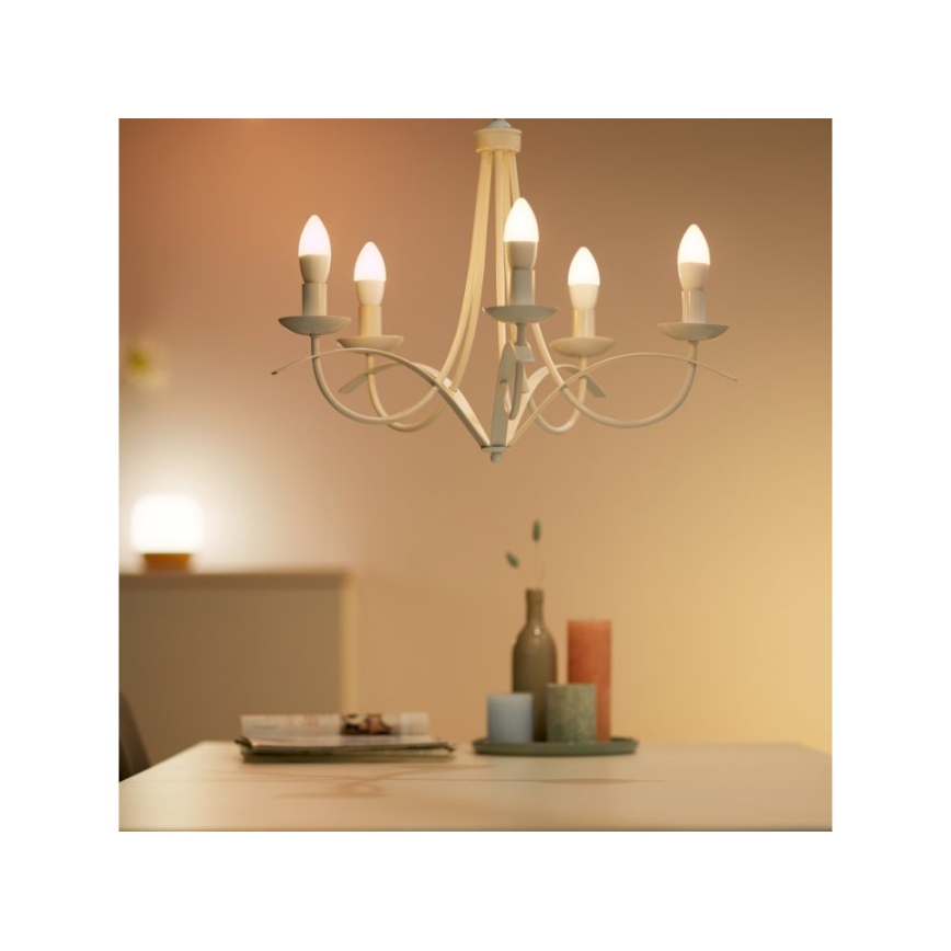 LED RGBW Dimmable λάμπα C37 E14/4,9W/230V 2200-6500K CRI 90 Wi-Fi -WiZ