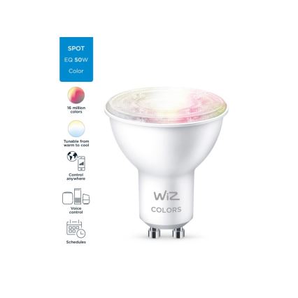 LED RGBW Dimmable λάμπα PAR16 GU10/4,7W/230V 2200-6500K CRI 90 Wi-Fi - WiZ