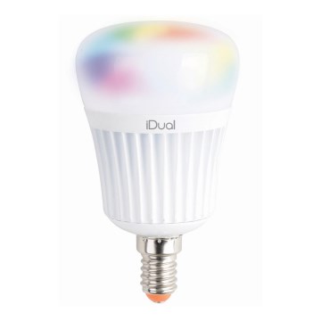 LED RGBW Dimmable λάμπα iDual E14/7W/230V 2200-6500K