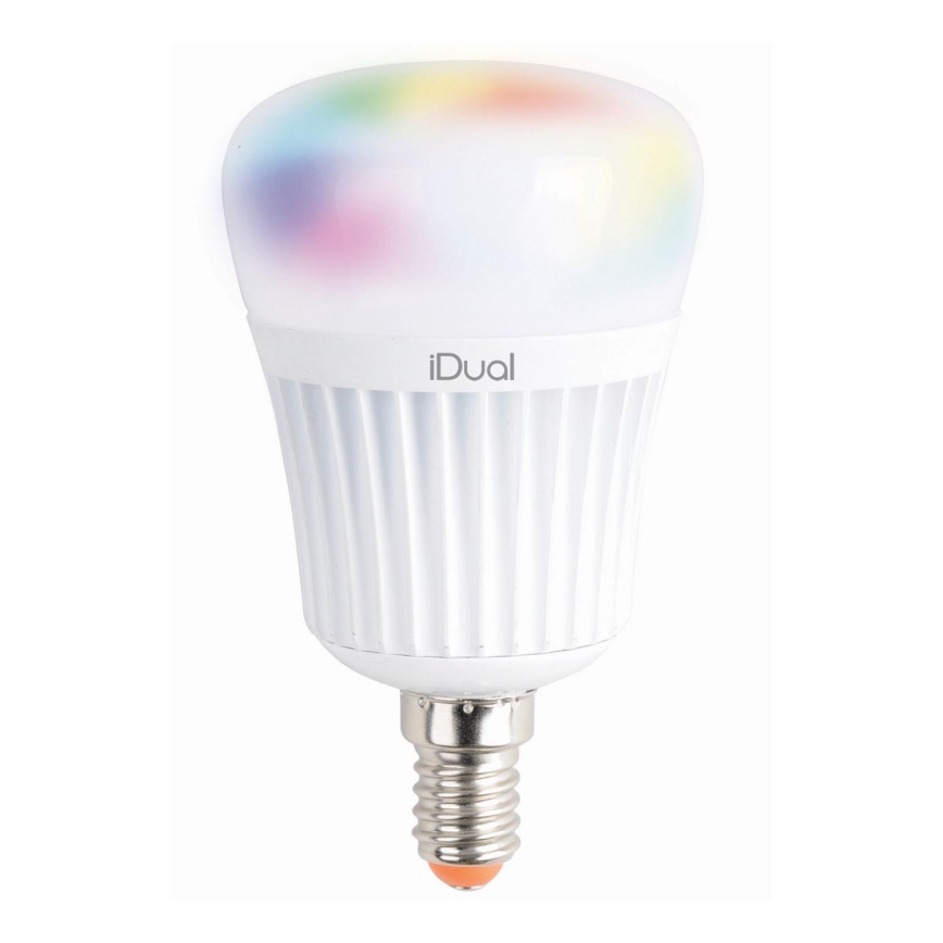 LED RGBW Dimmable λάμπα iDual E14/7W/230V 2200-6500K