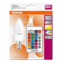 LED RGBW Dimmable λάμπα STAR E14/4,5W/230V 2700K + τηλεχειριστήριο – Osram
