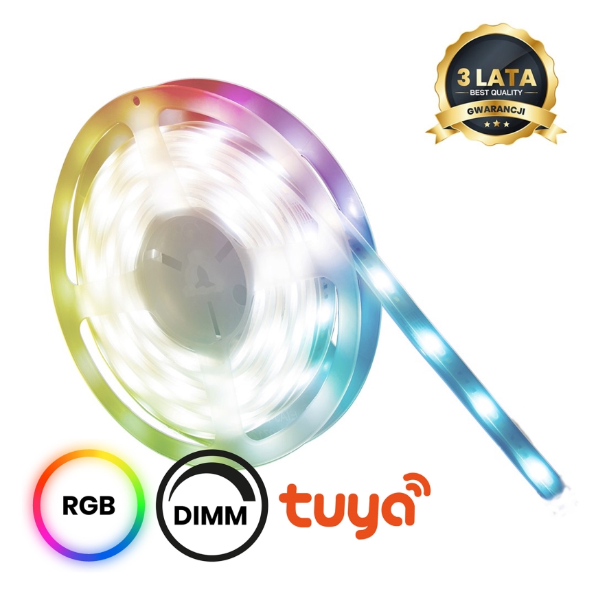 LED RGBW dimmable ταινία μπάνιου LED/12,5W/12V IP65 5m Wi-Fi Tuya
