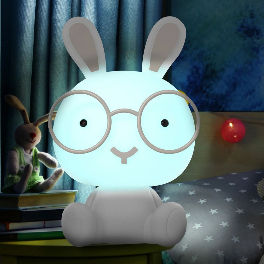 LED RGBW Dimming children's night μικρό lamp LED/2,5W/230V κουνέλι λευκό