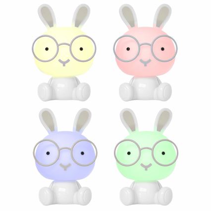 LED RGBW Dimming children's night μικρό lamp LED/2,5W/230V κουνέλι λευκό