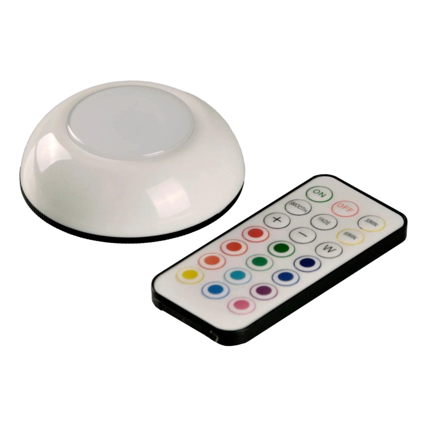 LED RGBW Dimming furniture φωτισμός LED/0,5W/4,5V 3xAAA λευκό + τηλεχειριστήριο