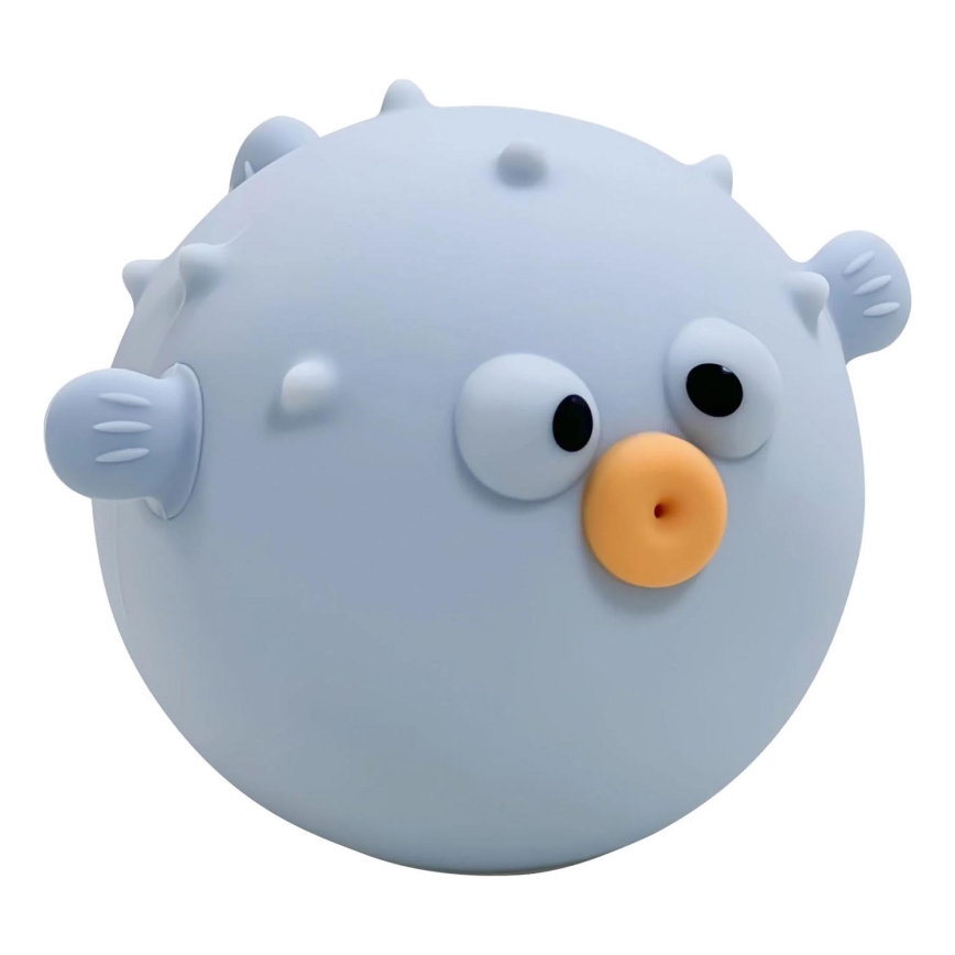 LED RGBW Dimming παιδικό αφής φωτιστικό HELI LED/1W/5V USB 1200 mAh ψάρι μπλε