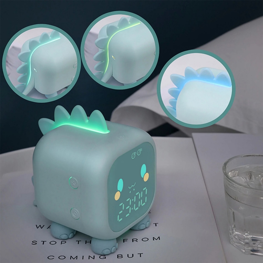 LED RGBW Dimming παιδικό φωτιστικό νυκτός με ξυπνητήρι FILIP LED/1,5W/5V 1500 mAh