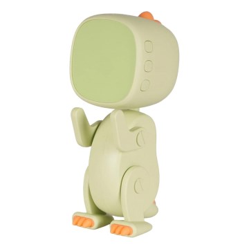 LED RGBW Dimming παιδικό φωτιστικό νυκτός με ξυπνητήρι ROBOT LED/1W/5V 1200 mAh