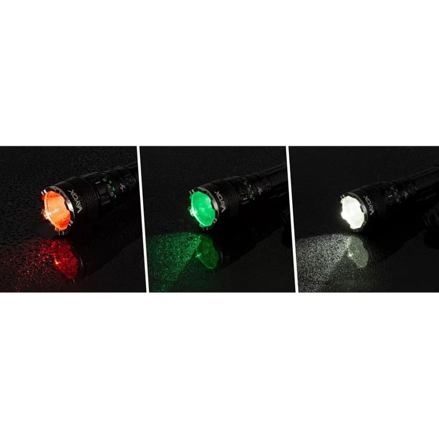 LED RGBW Dimming επαναφορτιζόμενο φακός LED/15W/5V IP66 1500 γυαλιστερό 2000 mAh