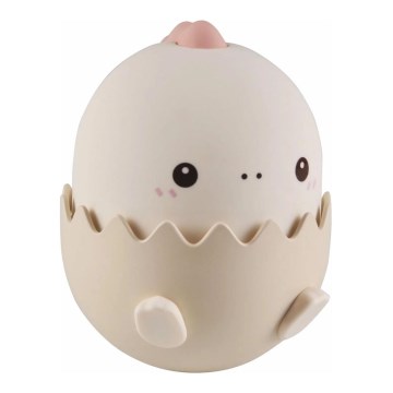 LED RGBW Dimming παιδικό αφής φωτιστικό BABY DINO LED/0,75W/5V USB 1200 mAh ροζ
