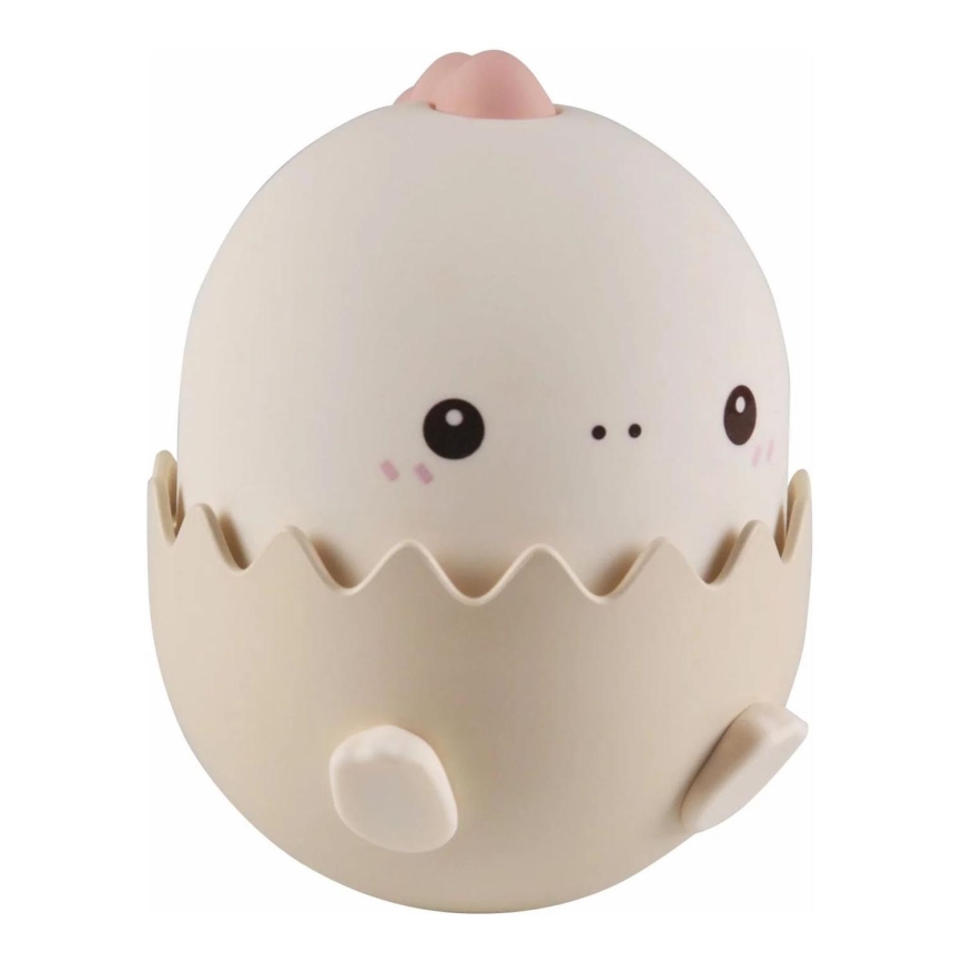 LED RGBW Dimming παιδικό αφής φωτιστικό BABY DINO LED/0,75W/5V USB 1200 mAh ροζ