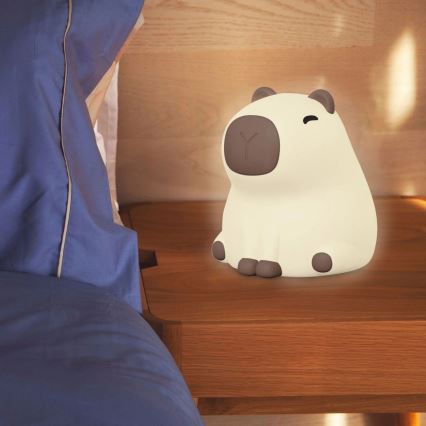 LED RGBW Dimming παιδικό αφής φωτιστικό LED/1W/5V USB 1200 mAh capybara