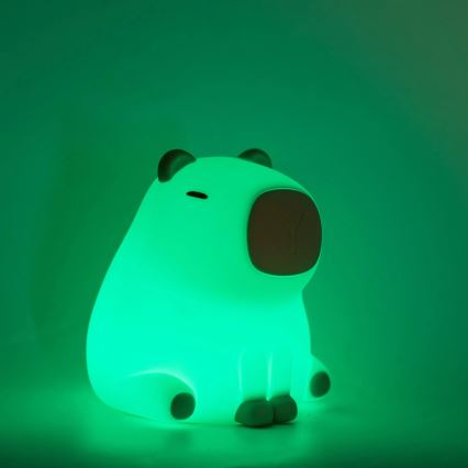 LED RGBW Dimming παιδικό αφής φωτιστικό LED/1W/5V USB 1200 mAh capybara