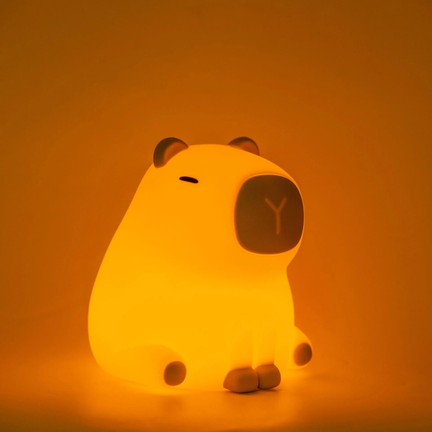 LED RGBW Dimming παιδικό αφής φωτιστικό LED/1W/5V USB 1200 mAh capybara