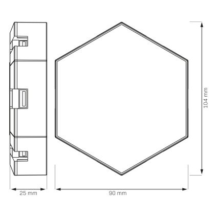 ΣΕΤ 9x LED RGBW Dimming τοίχου διακοσμητικό φωτιστικό MAYA LED/1W/230V + τηλεχειριστήριο