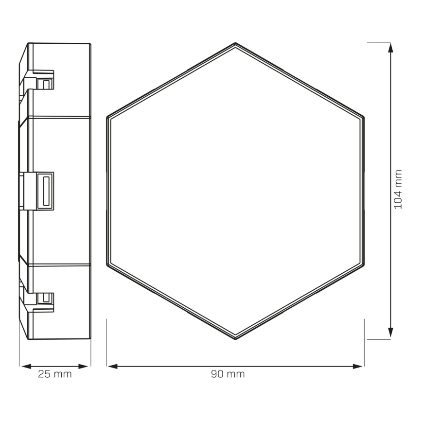 ΣΕΤ 9x LED RGBW Dimming τοίχου διακοσμητικό φωτιστικό MAYA LED/1W/230V + τηλεχειριστήριο