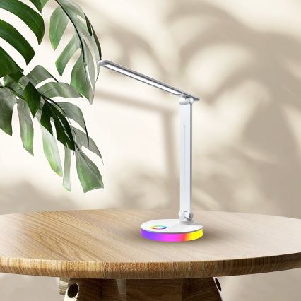 LED RGBW Eπιτραπέζιο φωτιστικό BRUNO LED/5W/5V 3000/4500/6000K λευκό