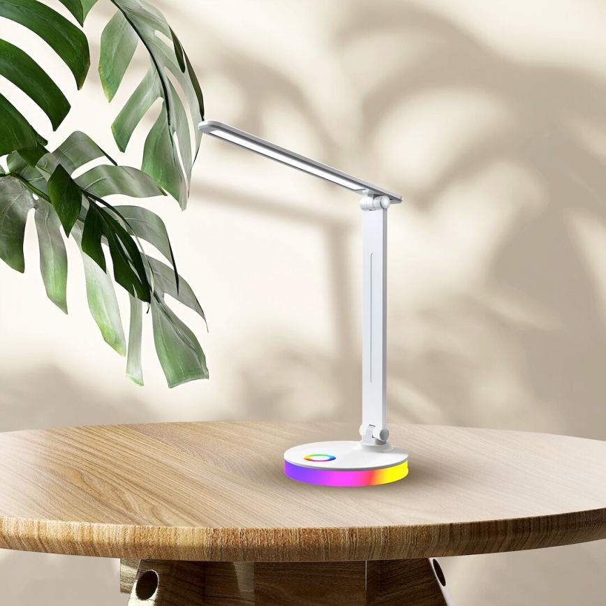 LED RGBW Eπιτραπέζιο φωτιστικό BRUNO LED/5W/5V 3000/4500/6000K λευκό